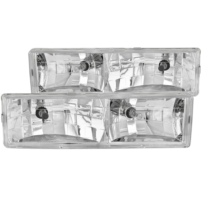 Anzo USA 111004 Crystal Clear Headlight Assembly