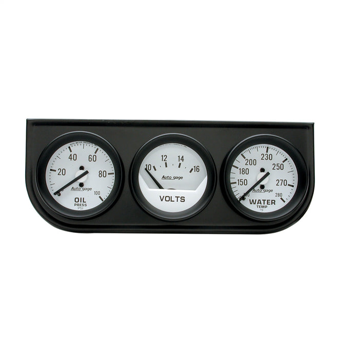 AutoMeter 2327 Autogage (R) Gauge Oil Pressure/ Voltmeter/ Water Temperature