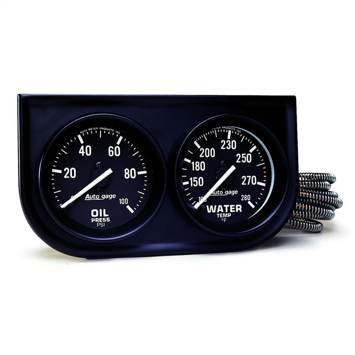 AutoMeter 2392 Autogage (R) Gauge Oil Pressure/ Water Temperature