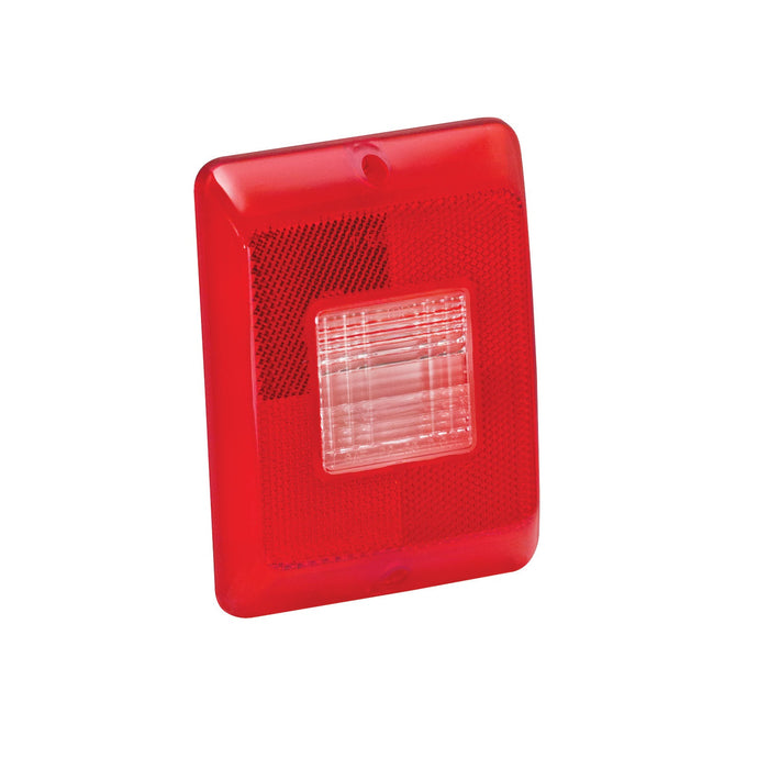Bargman 31-84-700 Trailer Light Lens; Compatibility - Horizontal 84/ 85/ 86 Series Tail Lights  Diameter (IN) - Not Applicable  Length (IN) - 4 Inch  Width (IN) - 2 Inch  Color - Red