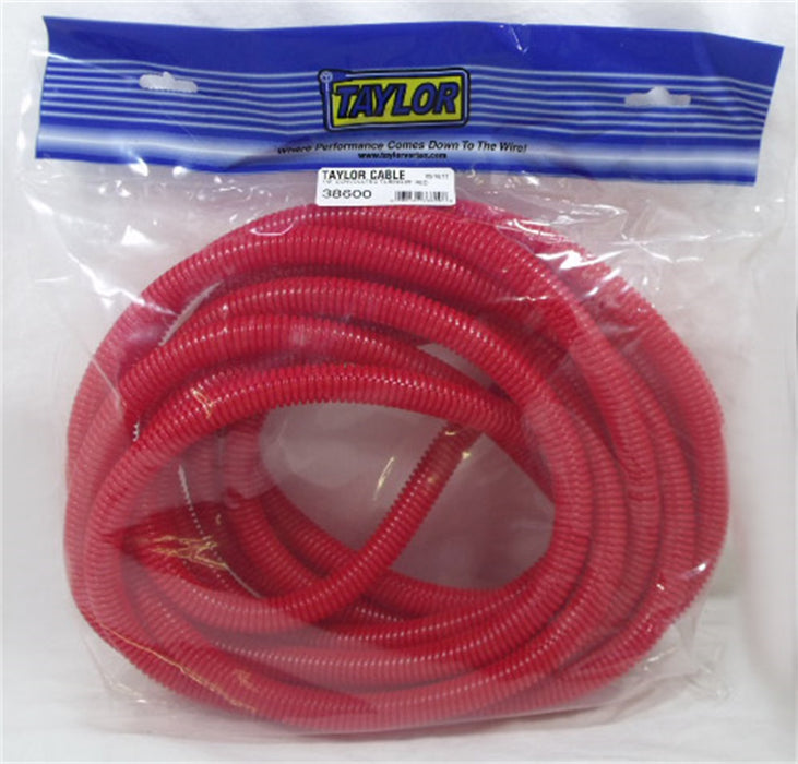 Taylor Cable 38600 Spark Plug Wire Cover; Finish - Matte  Color - Red  Material - Polyethylene