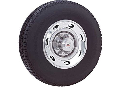 Phoenix USA D.O.T.Liner Wheel Simulator NST06 Wheel Size - 16 Inch - 8 Lug  Wheel Type - Single Rear Wheel  Location - Front And Rear  Finish - Polished  Material - Stainless Steel  Installation Type - Bolt-On  Quantity - Set Of 4