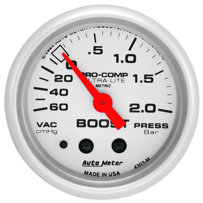 AutoMeter 4303-M Ultra-Lite (R) Gauge Boost/ Vacuum
