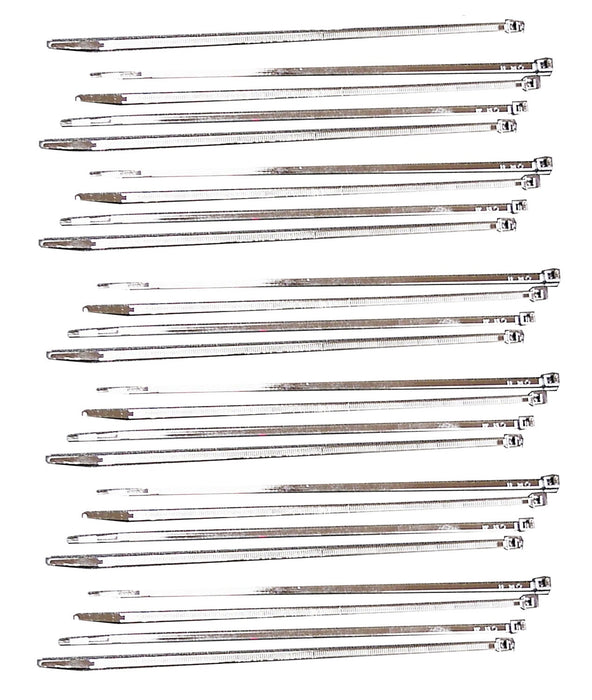 Taylor Cable 43083 Wire Tie; Length (IN) - 8 Inch  Color - Silver  Material - Nylon  Quantity - Set Of 10