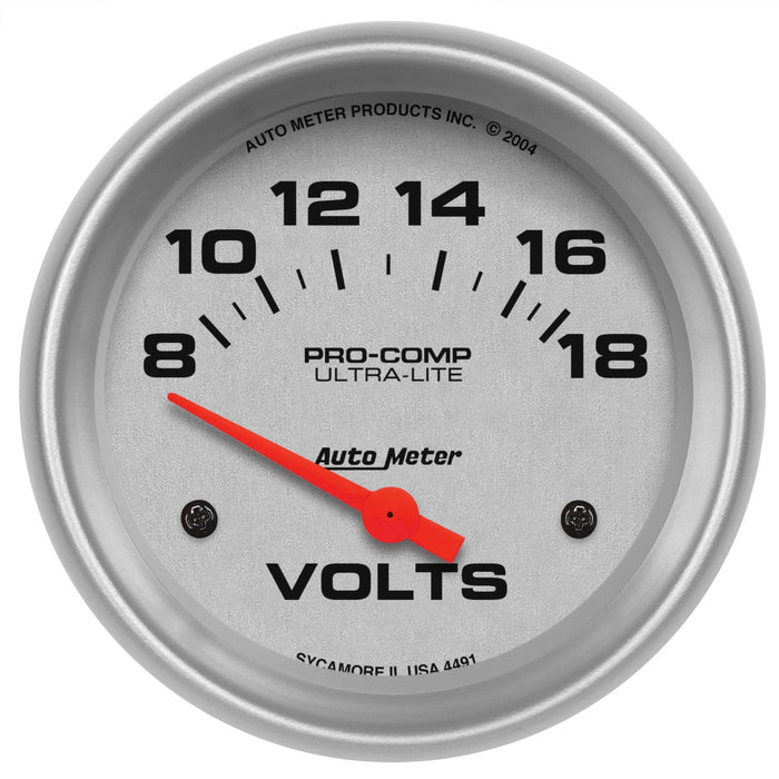 AutoMeter 4491 Ultra-Lite (R) Gauge Voltmeter