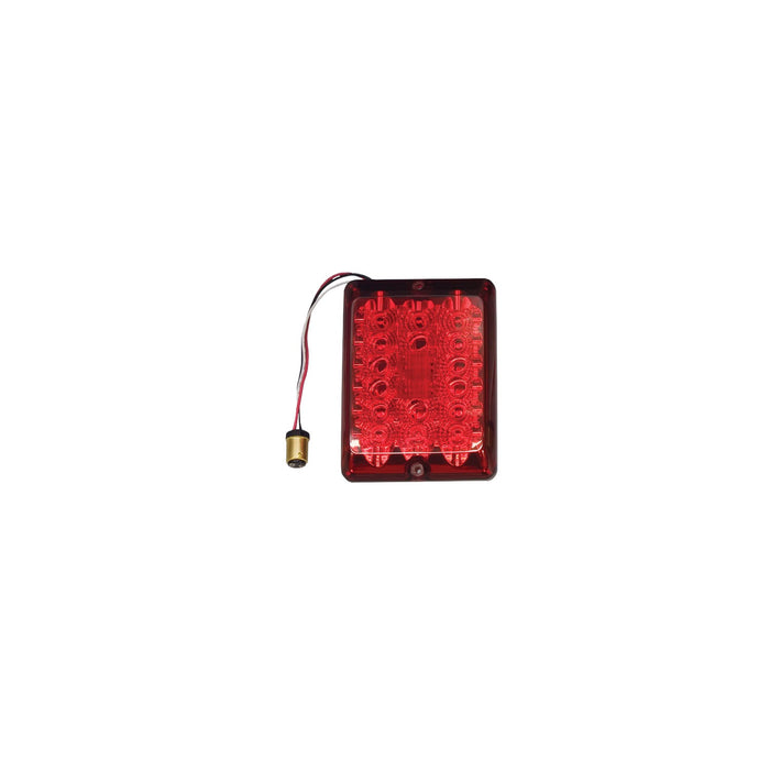 Bargman 42-84-410 Trailer Light 84 Series; Type - Stop/ Tail/ Turn Light  Lens Color - Red  Bulb Type - LED  Shape - Rectangular  Diameter (IN) - Not Applicable  Submersible - No  Installation Type - Stud Mount