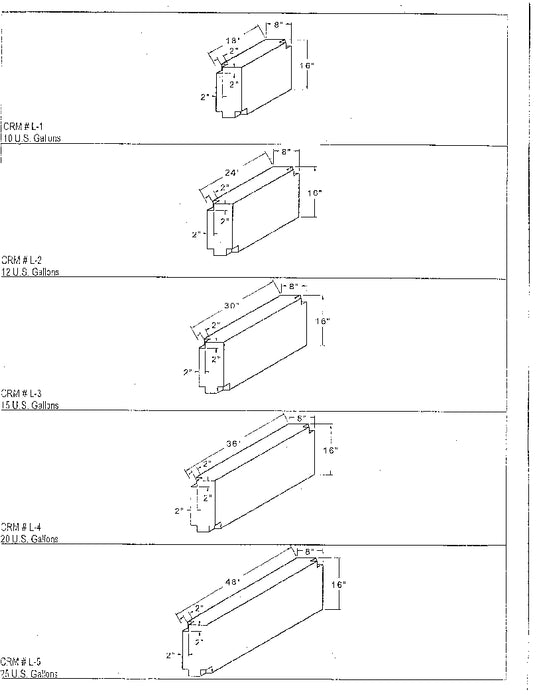 Custom Rotor Molding L-3  Fresh Water Tank