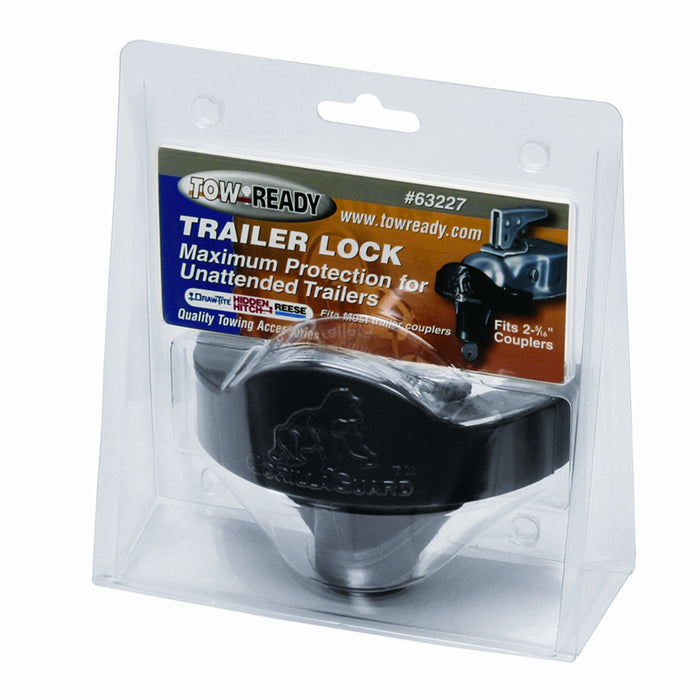 Tow Ready 63227 Trailer Coupler Lock; Compatibility - 2-5/16 Inch Coupler  Style - Gorilla Lock  Color - Black
