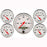 AutoMeter 1302 Arctic White (TM) Gauge Fuel Level/ Oil Pressure/ Speedometer/ Voltmeter/ Water Temperature