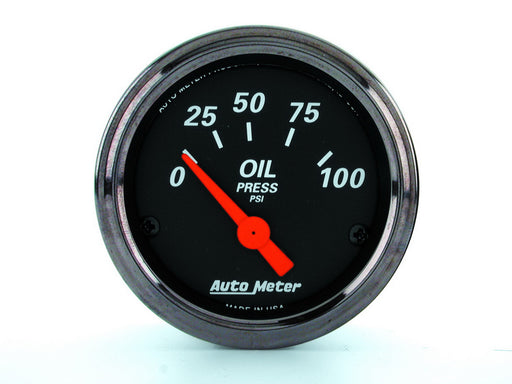 AutoMeter 1426 Designer Black (TM) Gauge Oil Pressure