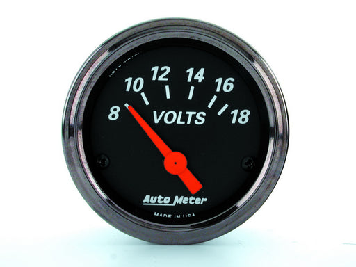 AutoMeter 1483 Designer Black (TM) Gauge Voltmeter