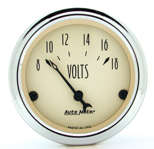 AutoMeter 1891 Antique Beige (TM) Gauge Voltmeter