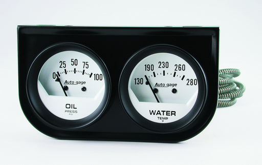 AutoMeter 2323 Autogage (R) Gauge Oil Pressure/ Water Temperature
