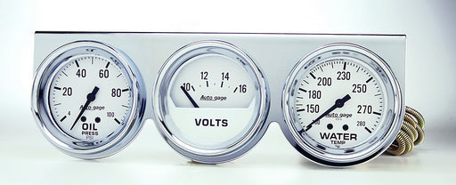 AutoMeter 2329 Autogage (R) Gauge Oil Pressure/ Voltmeter/ Water Temperature