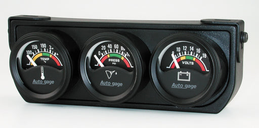 AutoMeter 2391 Autogage (R) Gauge Oil Pressure/ Voltmeter/ Water Temperature