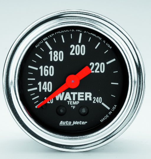 AutoMeter 2433 Traditional Gauge Water Temperature