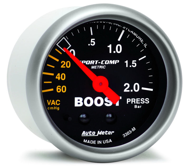 AutoMeter 3303 Sport-Comp (TM) Gauge Boost/ Vacuum