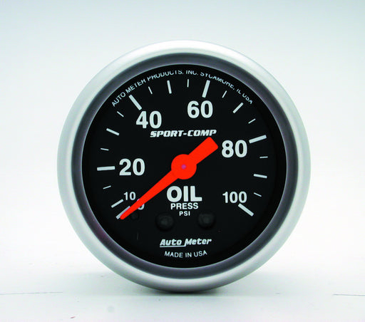 AutoMeter 3321 Sport-Comp (TM) Gauge Oil Pressure