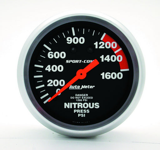 AutoMeter 3428 Sport-Comp (TM) Gauge Nitrous Oxide Pressure