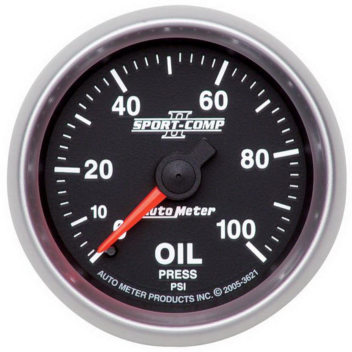 AutoMeter 3621 Sport-Comp (R) II Gauge Oil Pressure