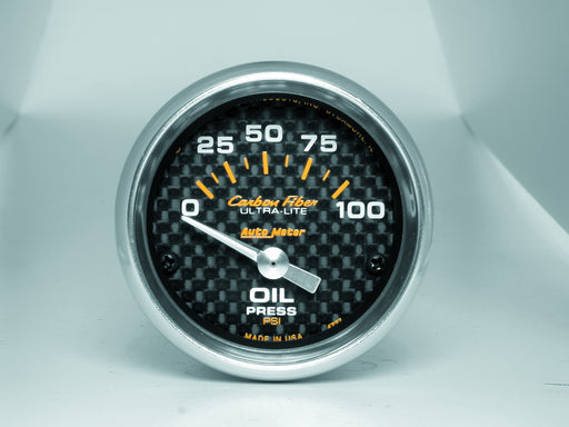 AutoMeter 4727 Carbon Fiber (TM) Gauge Oil Pressure