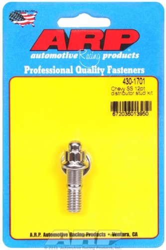 ARP Auto Racing  Distributor Clamp Stud 430-1701 Nut Type - 12-Point  Finish - Polished  Color - Silver  Material - Stainless Steel