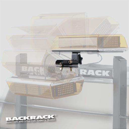 Back Rack 91002RECF Headache Rack Light Mount; Used With - BackRack Model Racks  Shape - Rectangle  Color - Black  Includes Light - No
