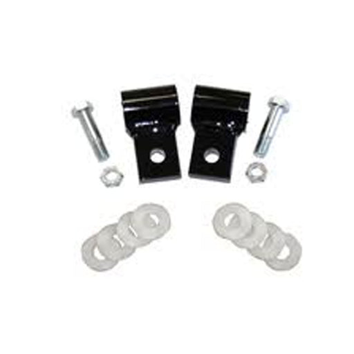 Blue Ox BX88262 Tow Bar Adapter Triple Lug Kit; Compatibility - For Universal Bolt-On Tabs  Color - Black  Includes Mounting Hardware - Yes  Quantity - Set Of 2