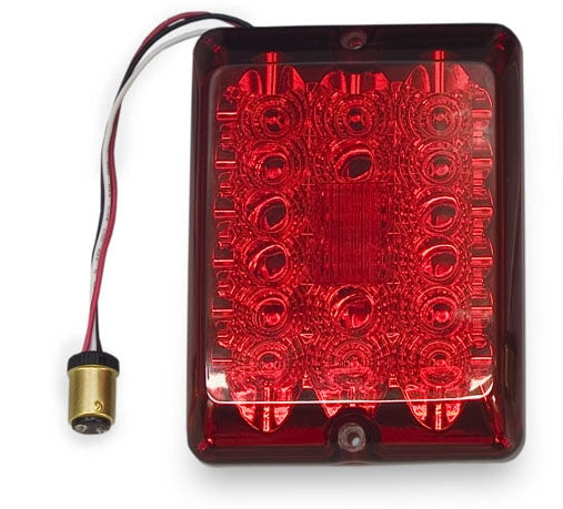 Bargman 42-84-410 Trailer Light 84 Series; Type - Stop/ Tail/ Turn Light  Lens Color - Red  Bulb Type - LED  Shape - Rectangular  Diameter (IN) - Not Applicable  Submersible - No  Installation Type - Stud Mount