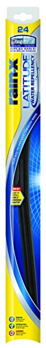 Rain X Latitude (R) WindShield Wiper Blade 5079280-2 Type - All Weather  Style - OEM  Length (IN) - 24 Inch  Blade Material - Rubber  Blade Color - Black  Frame Material - Rubber  Frame Color - Black  With Spoiler - Yes