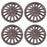 Wheel Cover IWC18817C Diameter (IN) - 17 Inch  Finish - Chrome Plated  Color - Silver  Material - Plastic  Design - 15 Spoke  Quantity - Set Of 4