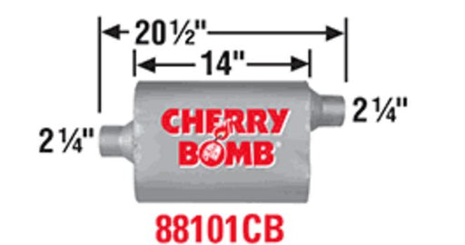 Cherry Bomb 88101CB Vortex (R) Exhaust Muffler