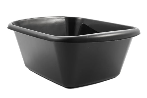 Camco  Dish Pan 43515 Depth (IN) - 6 Inch  Hold Capacity - Holds 9 Quarts  Length (IN) - 12.38 Inch  Width (IN) - 15-3/4 Inch  Color - Black  Material - Plastic