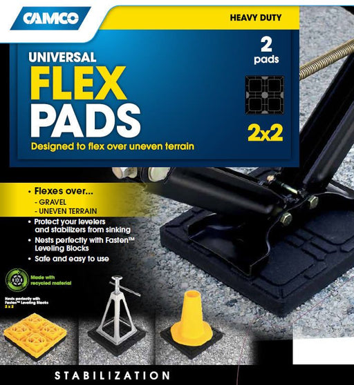 Camco 44600 Flex Pads Trailer Stabilizer Jack Stand Pad