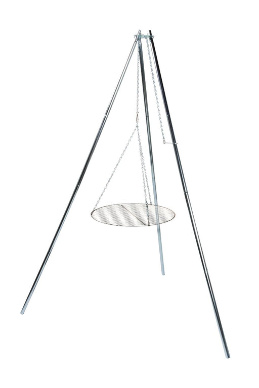 Camco  Campfire Grill 51079 Type - Tripod Style With Lantern Holder  Shape - Round  Diameter (IN) - 17 Inch  Length (IN) - Not Applicable  Width (IN) - Not Applicable  Foldable - Yes  With Swing Arm - No