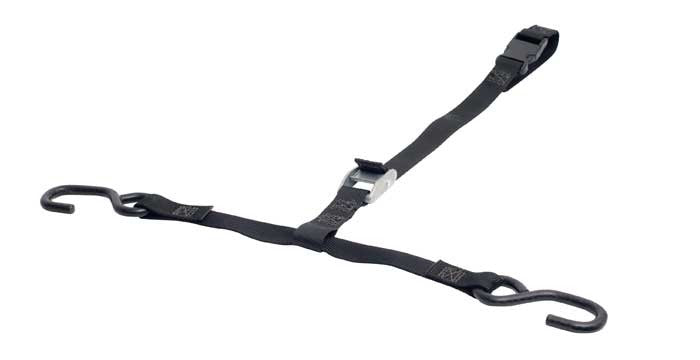 Demco RV 5975 Steering Wheel Lock Commander; Type - Steering Wheel Strap  Compatibility - Towed Vehicles That Do Not Have Locking Steering Wheels  Color - Black  With Security Lock Cap - No  With Removal Key - No
