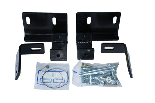 Demco RV 8552030 Fifth Wheel Trailer Hitch Mount Kit; Compatibility - Fifth Wheel Above-Bed Base Rails  Type - Bracket  Installation Type - Bolt-On  Includes Hardware - Yes  Drilling Required - Yes