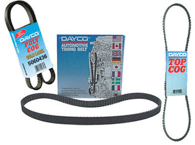 Dayco Products Inc 17350 Accessory Drive Belt Top Cog Gold Label; Type - V-Belt  Number Of Teeth - OEM  Length - 35 Inch  Width - 0.53 Inch  Material - 3 Ply Neoprene Impregnated Fabric