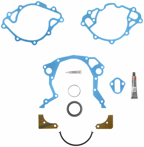 Fel-Pro Gaskets TCS 45035 Timing Cover Gasket Set; With Crankshaft Seal - Yes  With Timing Cover Gasket - Yes  With Water Pump Gasket - No