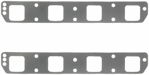 Exhaust Header Gasket 1462 Quantity - Single  Port Diameter (IN) - Not Applicable  Material - Perforated Steel Core With Anti Stick Coating  Port Shape - Rectangular  Port Length (IN) - 1.84 Inch  Port Width (IN) - 1.74 Inch