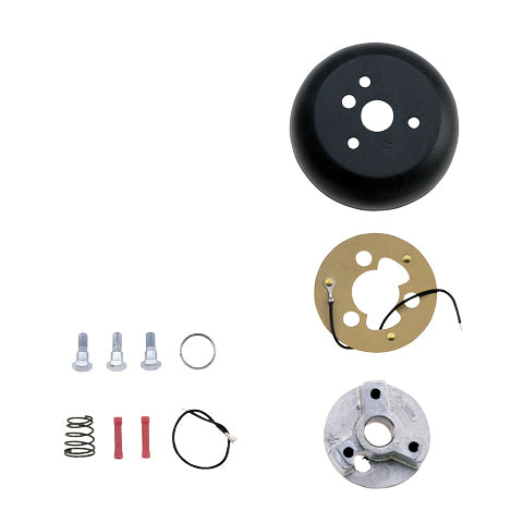 Grant Products 3162 Steering Wheel Installation Kit; Compatibility - All Grant Classic/Challenger/Signature Series Steering Wheels  Finish - Matte  Color - Black  Material - Aluminum  Includes Hub - Yes  Includes Trim Pieces - Yes