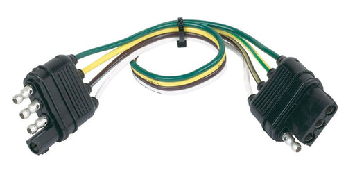 Hopkins MFG 48145 Trailer Wiring Connector Extension; Compatibility - 4 Wire Flat Plug  Length (IN) - 12 Inch  Quantity - Single