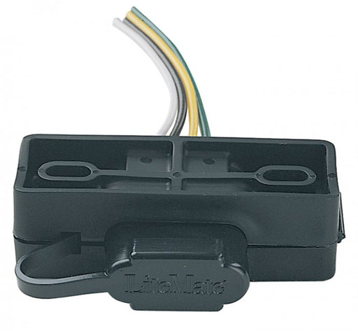 Hopkins MFG 48595 Trailer Wiring Connector Mounting Bracket; Compatibility - 4-Way Connector  Color - Black  With Mounting Hardware - Yes  Quantity - Single