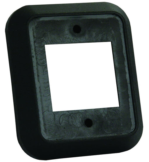 JR Products 13525 Switch Plate Cover; Opening Type - 2 Rocker  Color - Black  Quantity - Single