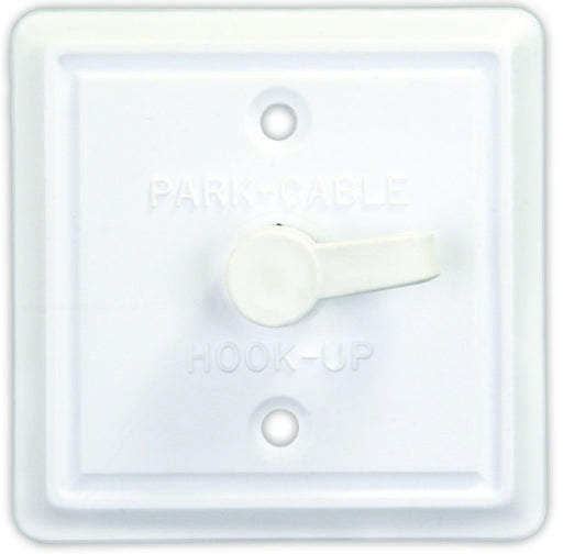 JR Products 47795  TV Cable Entry Plate