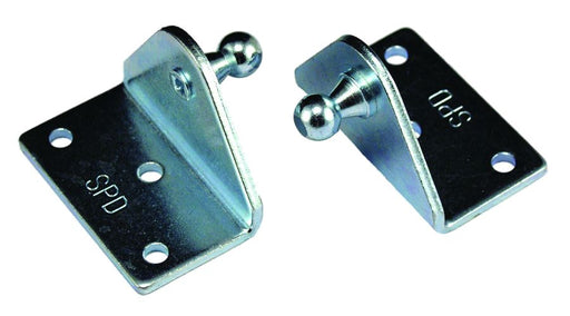 JR Products  Multi Purpose Lift Support Bracket BR-1060 Compatibility - Mounting Gas Lift Supports  Material - Steel  Quantity - Set Of 2  Shape - L Shaped  Stud Size - 10 Millimeter