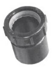 LaSalle Bristol 633211Y Sewer Waste Valve Fitting; Type - Tailpiece Adapter  Size - 1-1/2 Inch Spigot X 1-1/4 Inch Slip  Color - Black  Material - ABS Plastic  With Flange - No