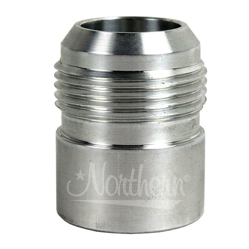 NTH.RADIATOR  Weld-In Bung Z17544 Type - OEM  Attachment Type - Male Threaded  Thread Size - 1 Inch (-16 AN)  Material - Aluminum