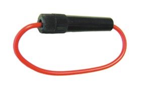 Prime Products  Fuse Holder 16-0930PK Type - Glass Tube  Industry Classification - SFE  Wire Gauge - 12 Gauge  Length - 8 Inch Wire  Connection Type - Bare Wire  Color - Black  Includes Fuse - Yes  Quantity - Single