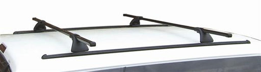 Perrycraft Sport Quest Roof Rack SQPM55-B Length (IN) - 55 Inch  Weight Capacity (LB) - 180 Pounds  Shape - Rectangular  Mounting Type - Roof Panel Mount  Bar Count - 2 Bars  Finish - Powder Coated  Color - Black  Material - Aluminum